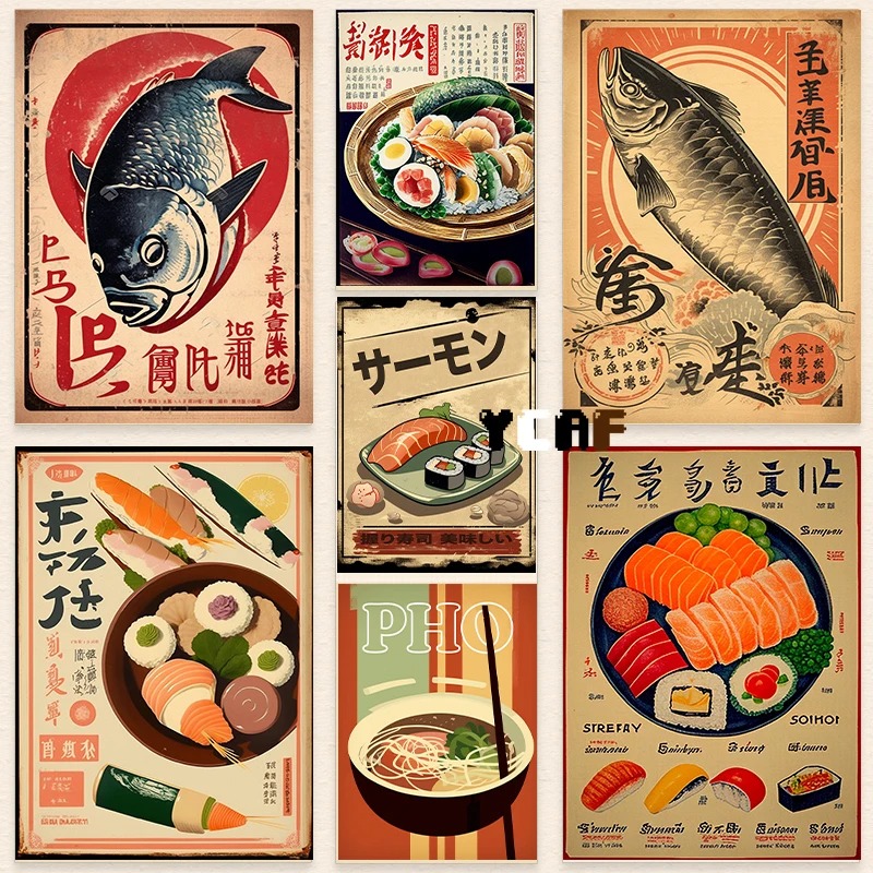 Vintage Japanese Food Poster C - Japanese Food Lifestyle review and price