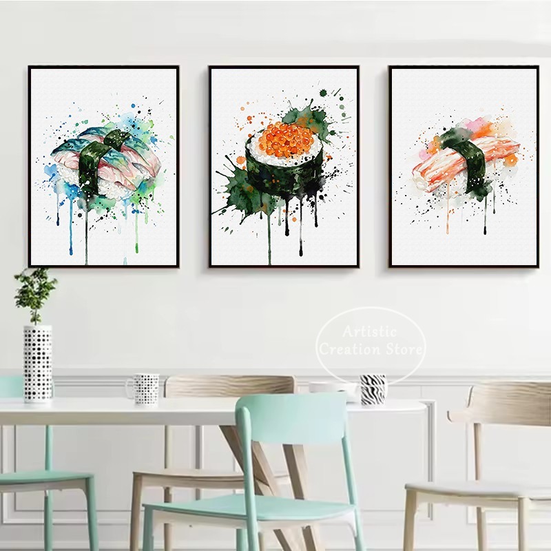 Watercolor Japanese Food Eel S - Japanese Food Lifestyle review and price