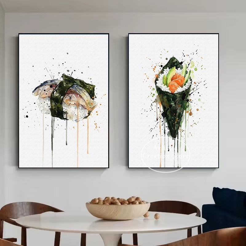 Watercolor Japanese Food Eel S - Japanese Food Lifestyle review and price