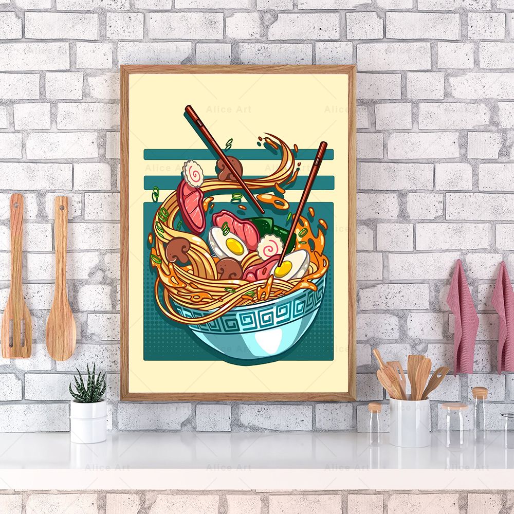 Japanese Style Poster Kitchen  - Japanese Food Lifestyle review and price